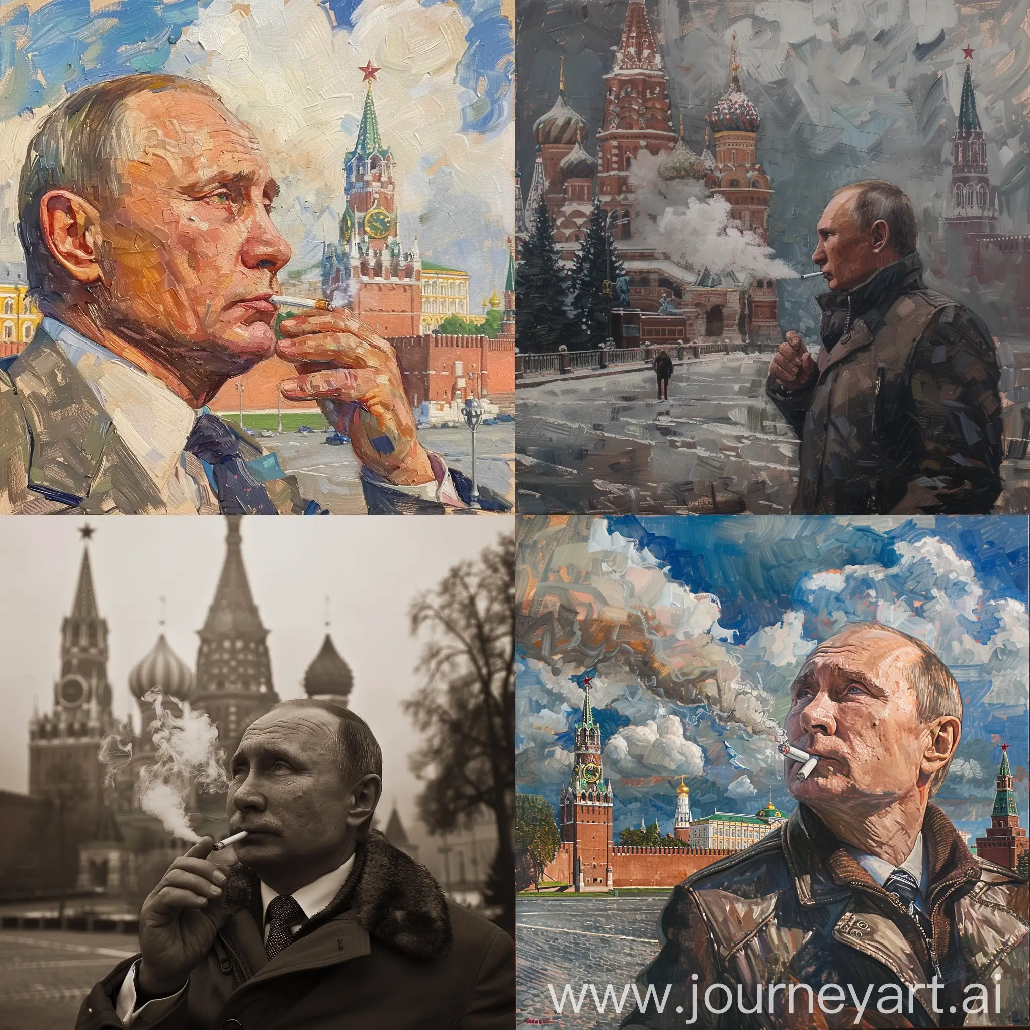 Putin-Smoking-Cigarette-Kremlin-Portrait