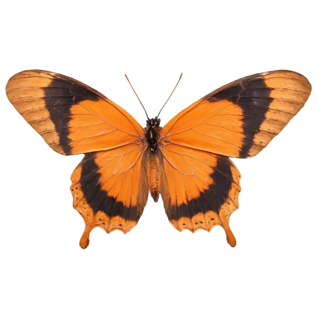 Stunning-Orange-Bright-Butterfly-with-Open-Wings-HighQuality-PNG-for-Vibrant-Design