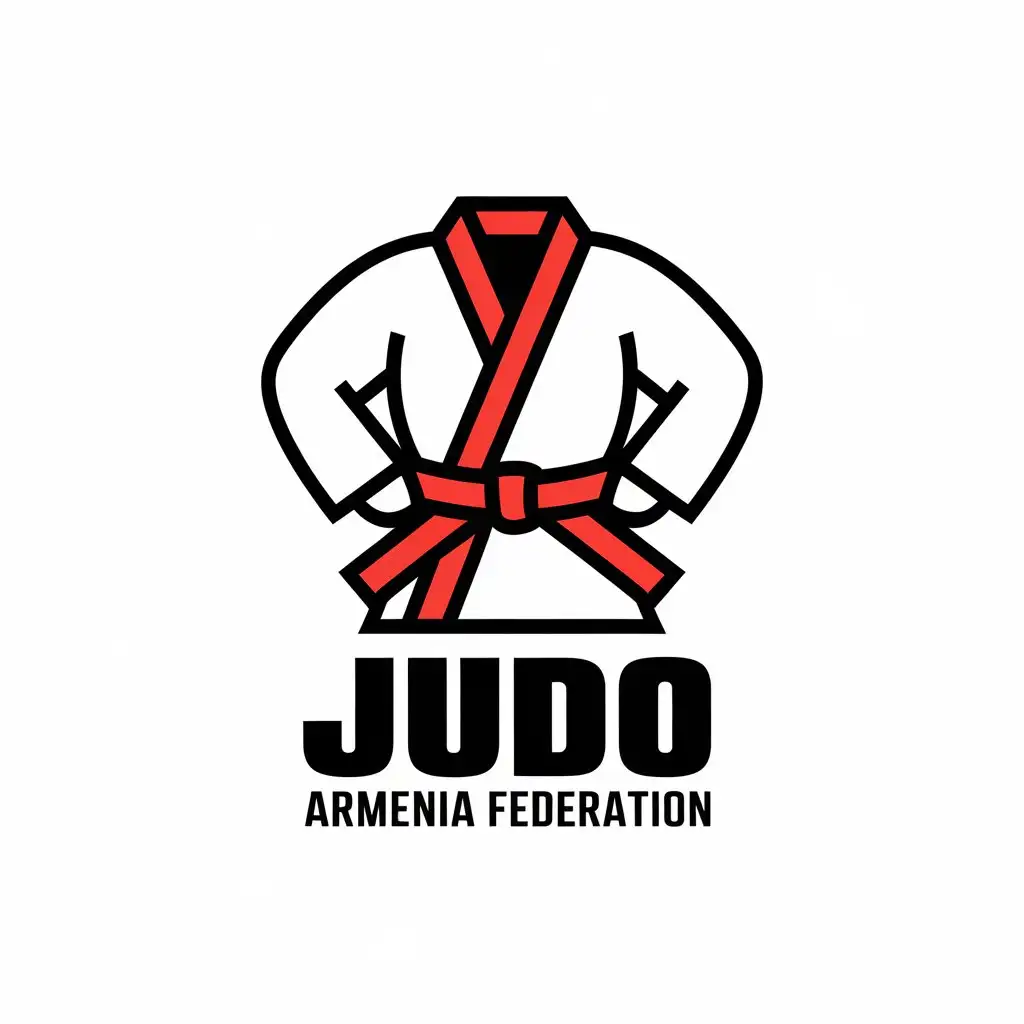 LOGO Design for Judo Armenia Federation Vector Design with Modern Symbolism for Sports Fitness Industry