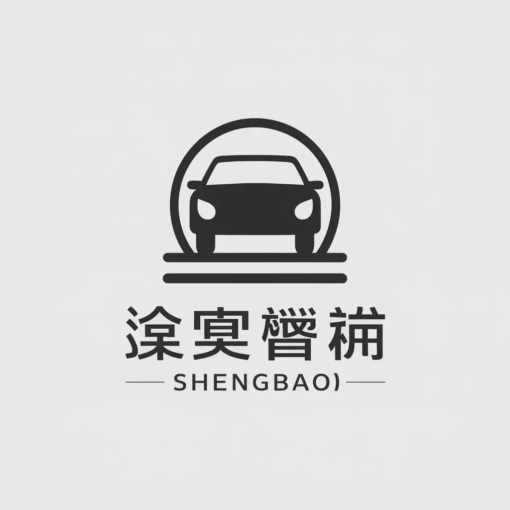 LOGO-Design-for-Shengbao-Minimalistic-Car-Insurance-Symbol-in-Finance-Industry