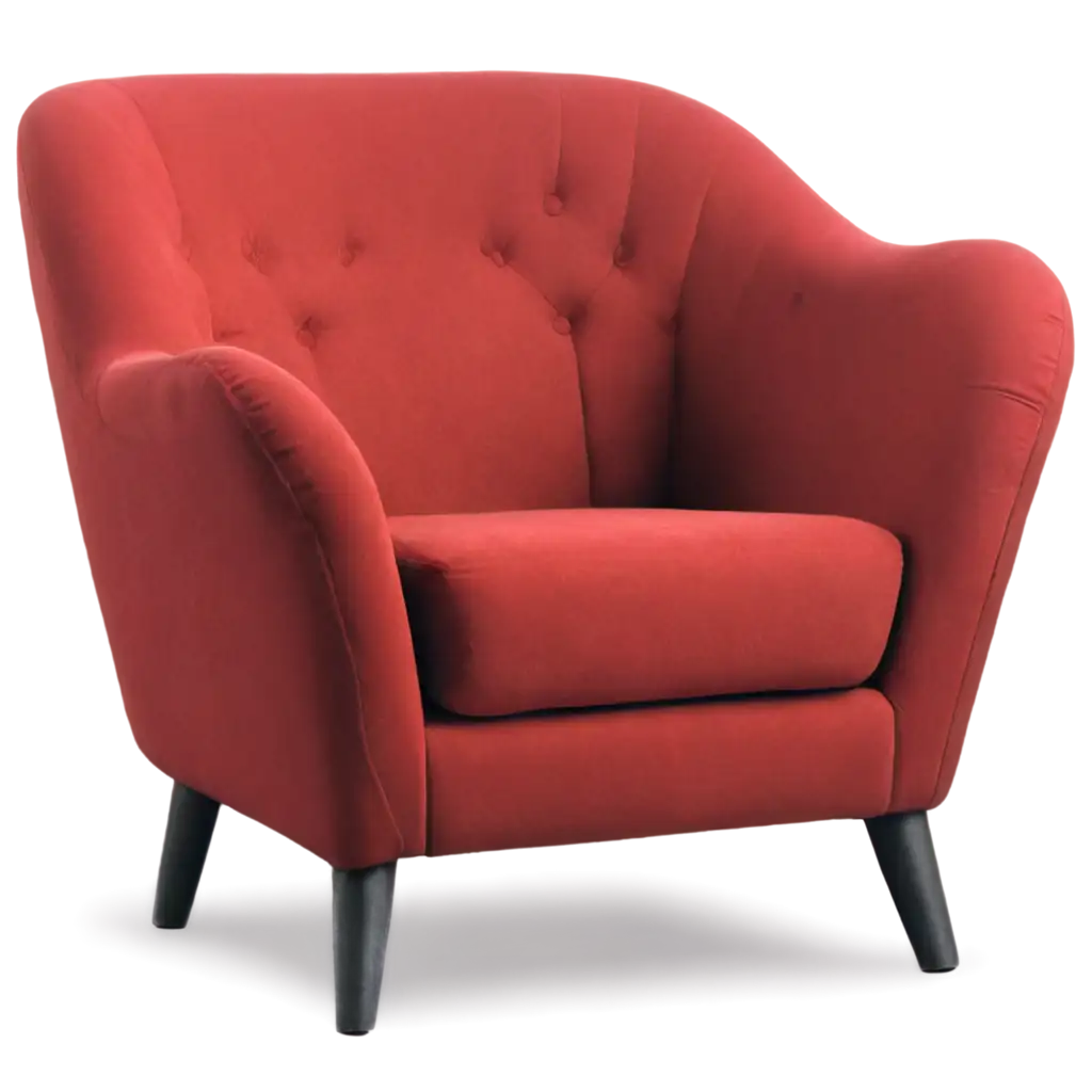 light red armchair