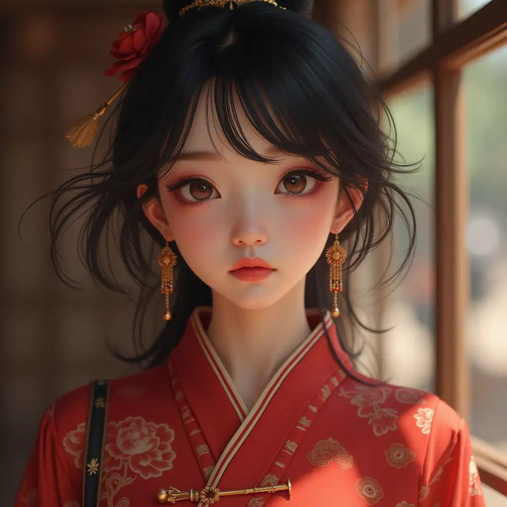 A Chinese girl, super real, super accurate