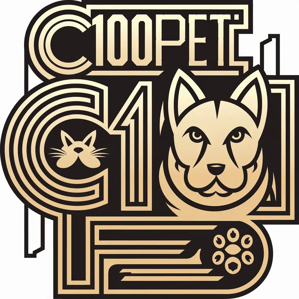 LOGO-Design-for-C100Pet-Playful-Duo-of-Cat-and-Dog-in-Vector-Style-for-Animal-Lovers