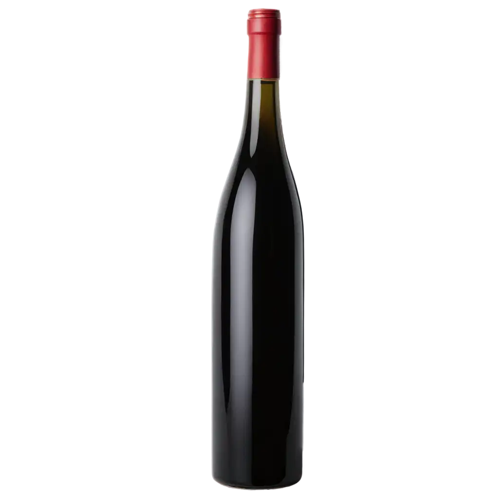 Elegant-Wine-Bottle-PNG-Image-withPNG-wine-bottle-usage-Sleek-Dark-Glass-and-Glossy-Reflections