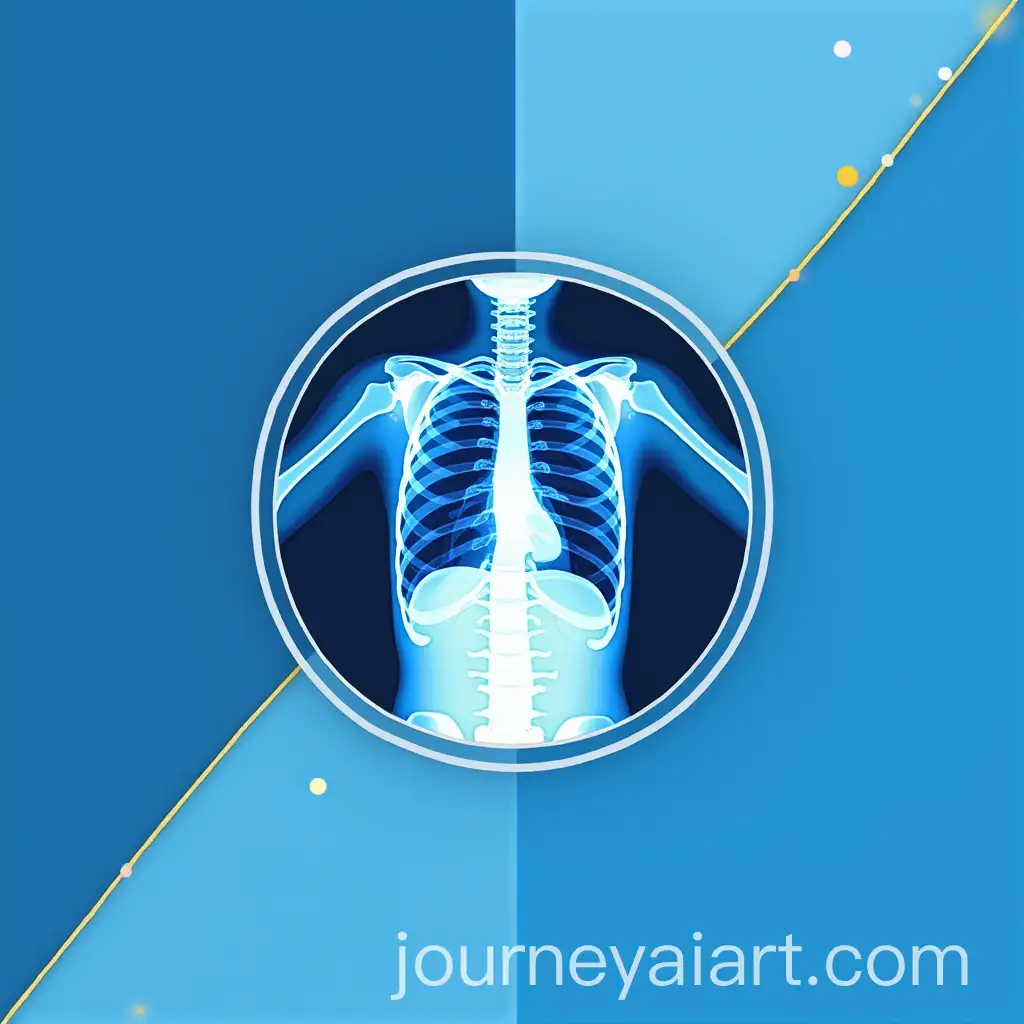Stylized-Radiology-Department-Logotype-with-XRay-and-Academic-Emblem