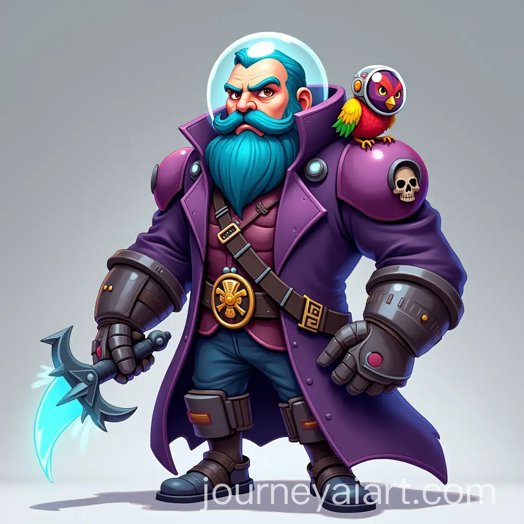 Futuristic-Space-Pirate-with-Robotic-Arm-and-Mechanical-Leg-Holding-Glowing-Cutlass