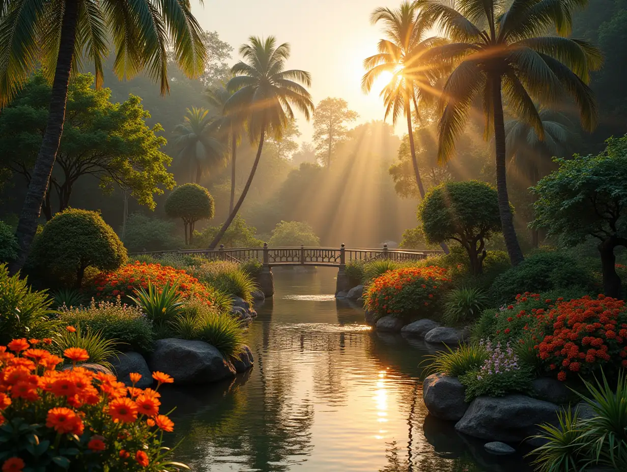 paradise gardens against the sun