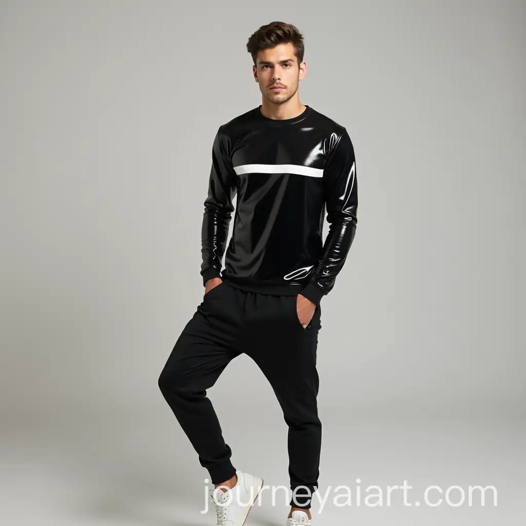 Young-Man-in-Sleek-Black-Sportswear-with-Bold-White-Stripes