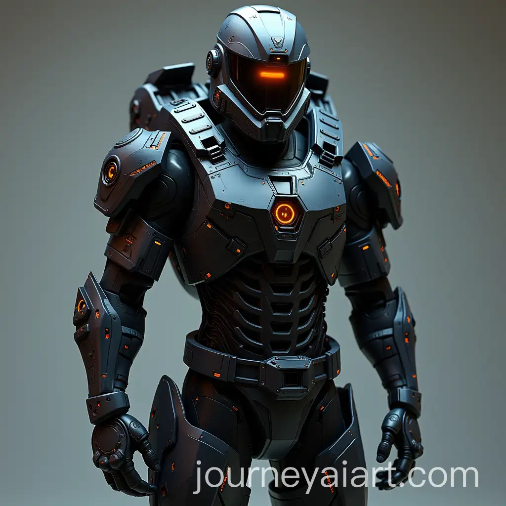 Space-Soldier-in-MarkVI-Black-Halo-Armor-with-Horror-Mask