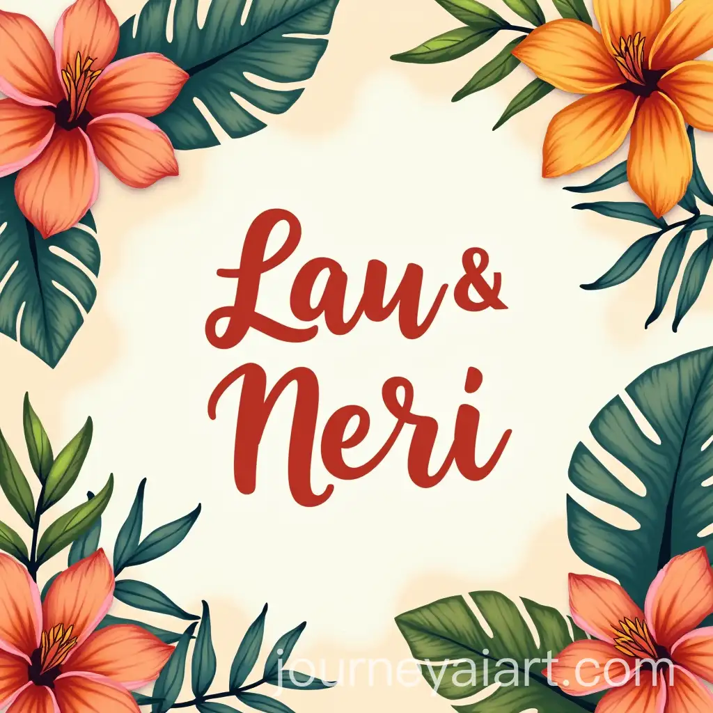 Lau-Nri-Anniversary-Invitation-with-Tropical-Aesthetic-and-Warm-Colors