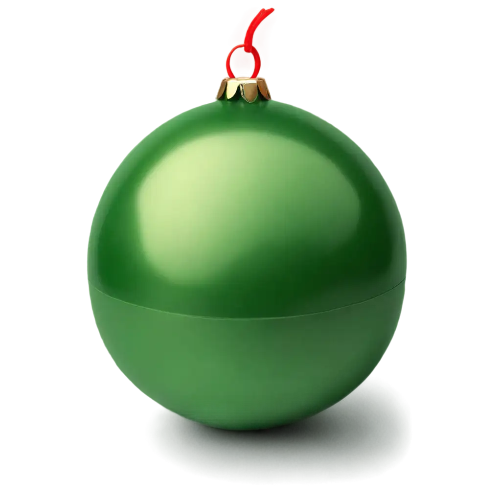 HighQuality-Green-Ball-with-Red-Color-PNG-Image-for-Versatile-Use