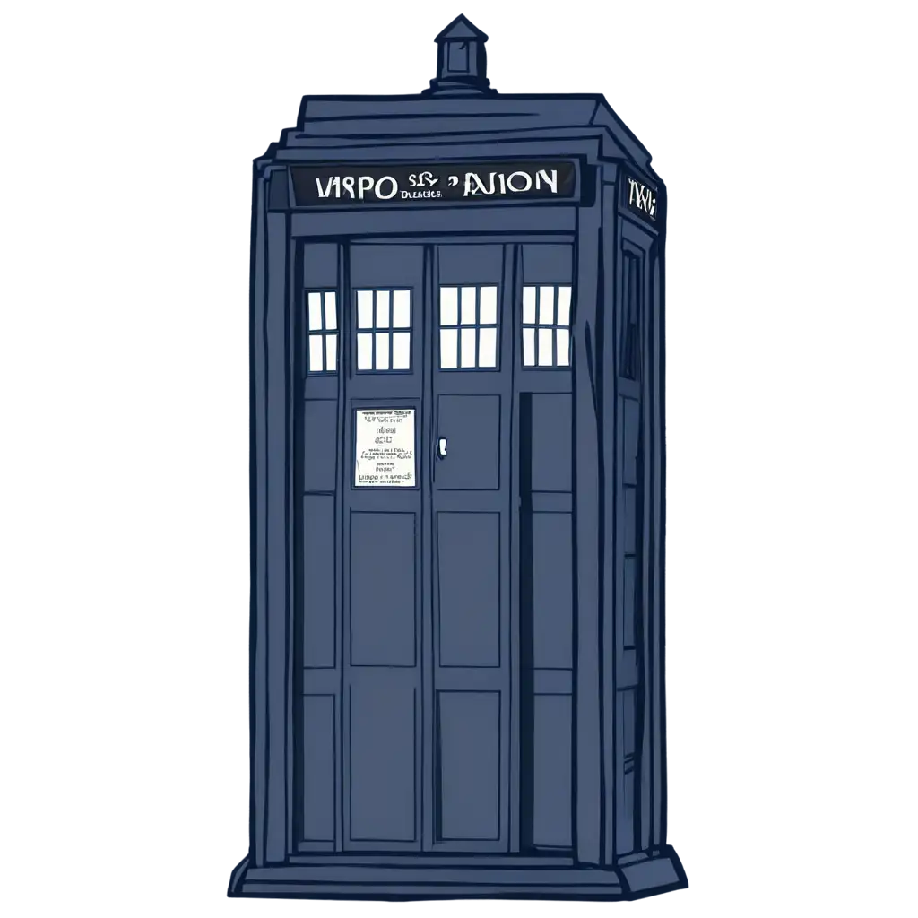 TARDIS-Line-Drawing-PNG-Dark-Blue-Artwork-for-Digital-Creatives