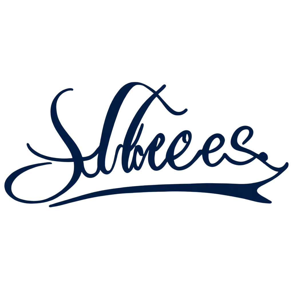 Shoes-Inscription-in-Beautiful-Handwriting-Style-PNG-Image-with-Dark-Blue-Color-on-Transparent-Background