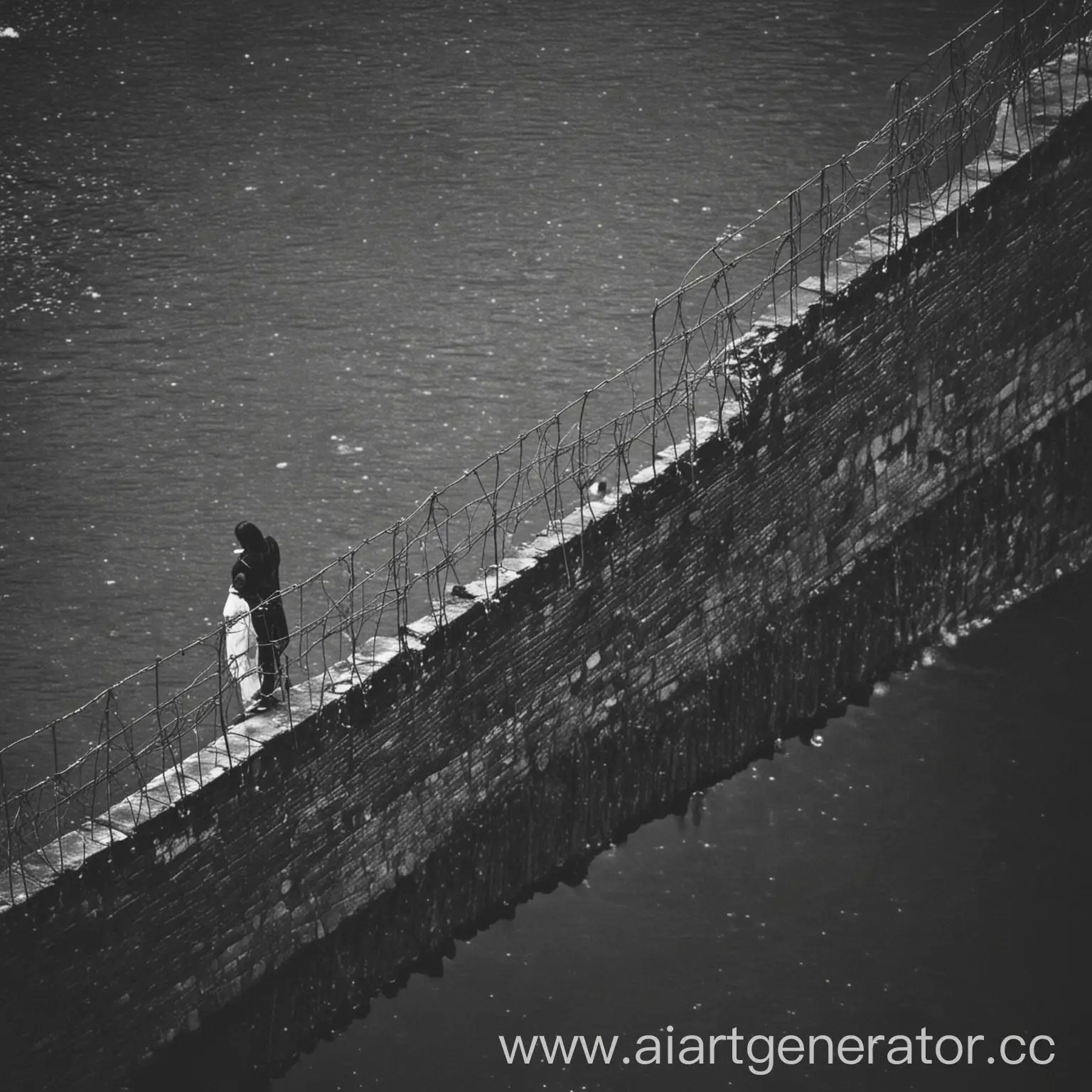 Urban-Loneliness-People-Amidst-Bridges-and-Walls