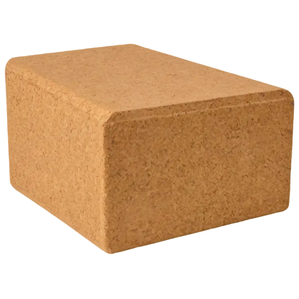 Cork-Yoga-Brick-PNG-Image-HighQuality-and-Versatile-Design-for-Wellness-and-Fitness