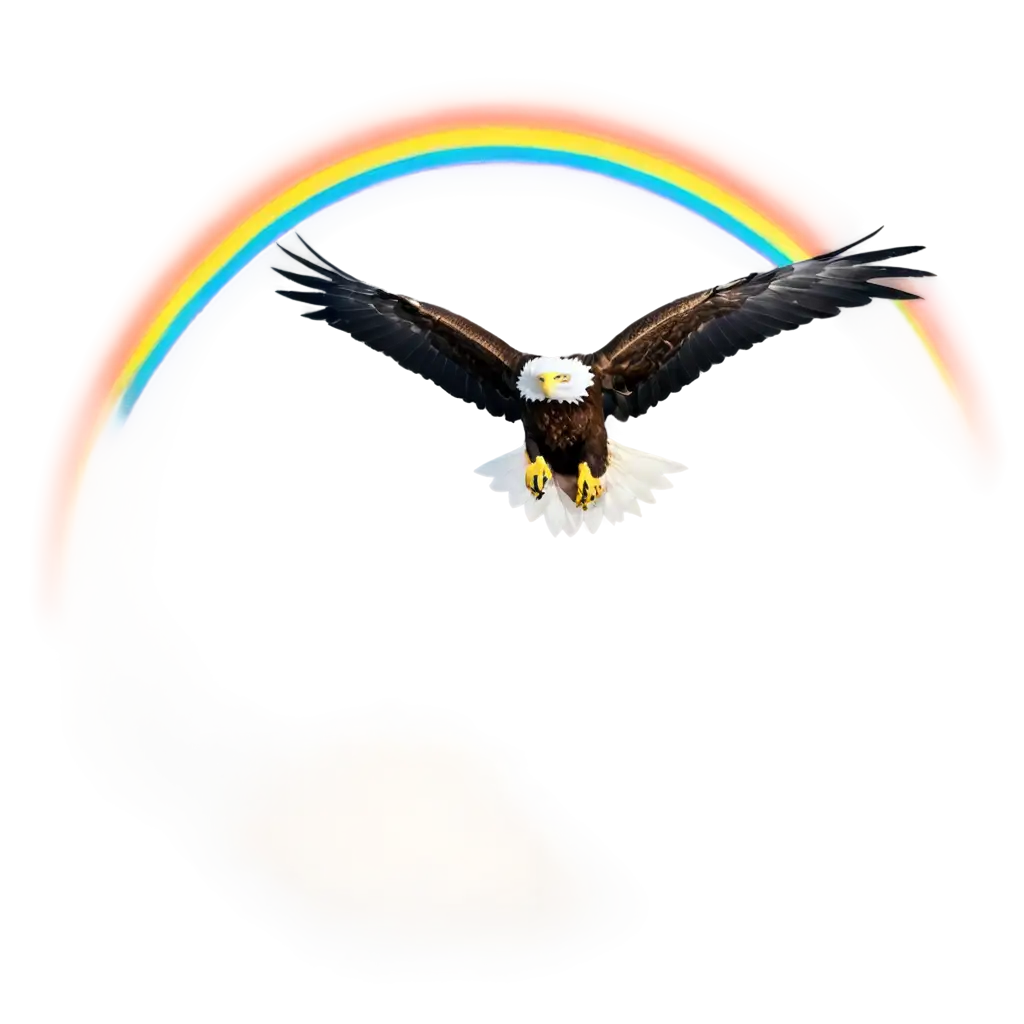 Eagle-in-Cloud-with-Rainbow-PNG-Majestic-Wildlife-Art-for-Online-Projects