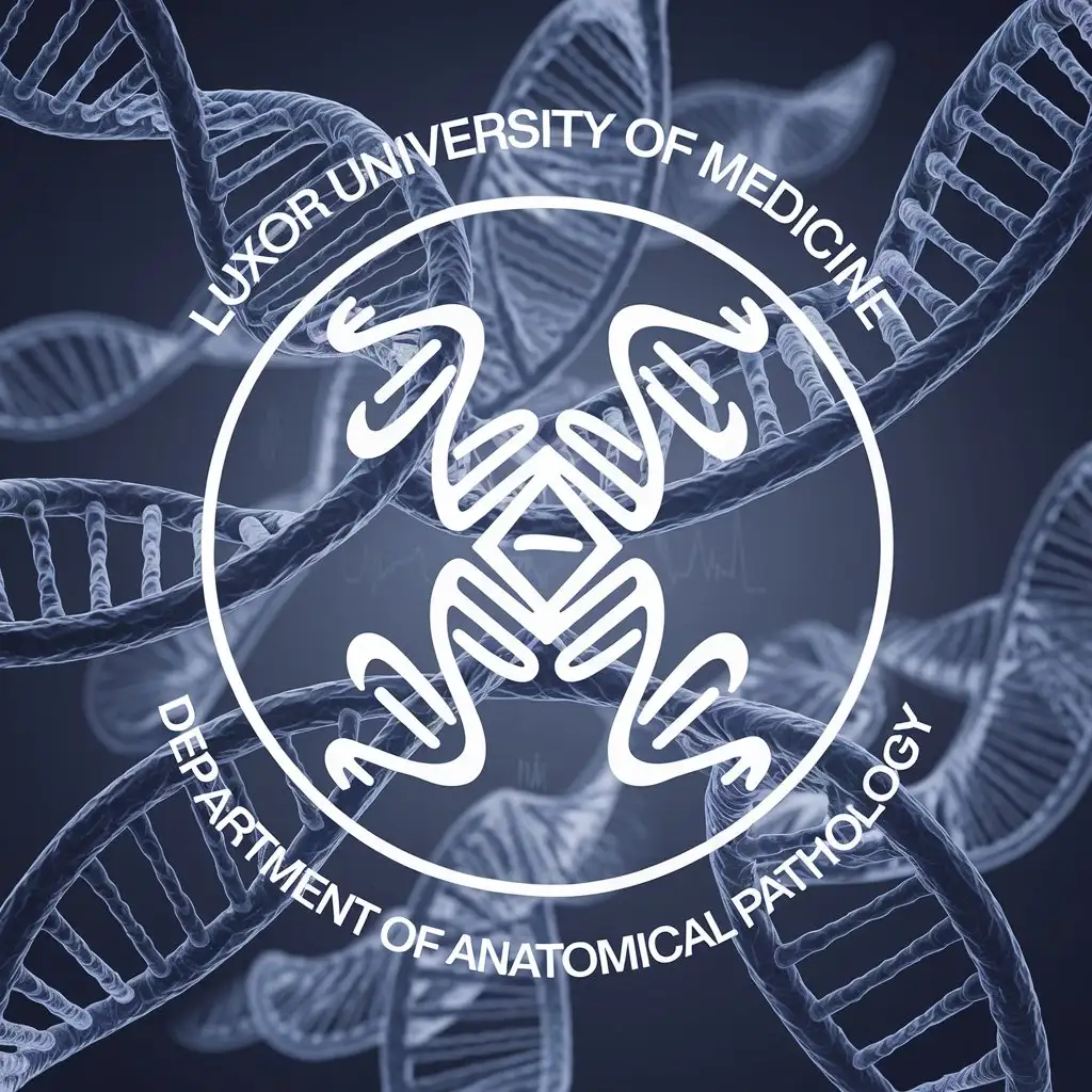 LOGO Design for Luxor University Faculty of Medicine Department of Anatomical Pathology DNA or Chromosome Symbol