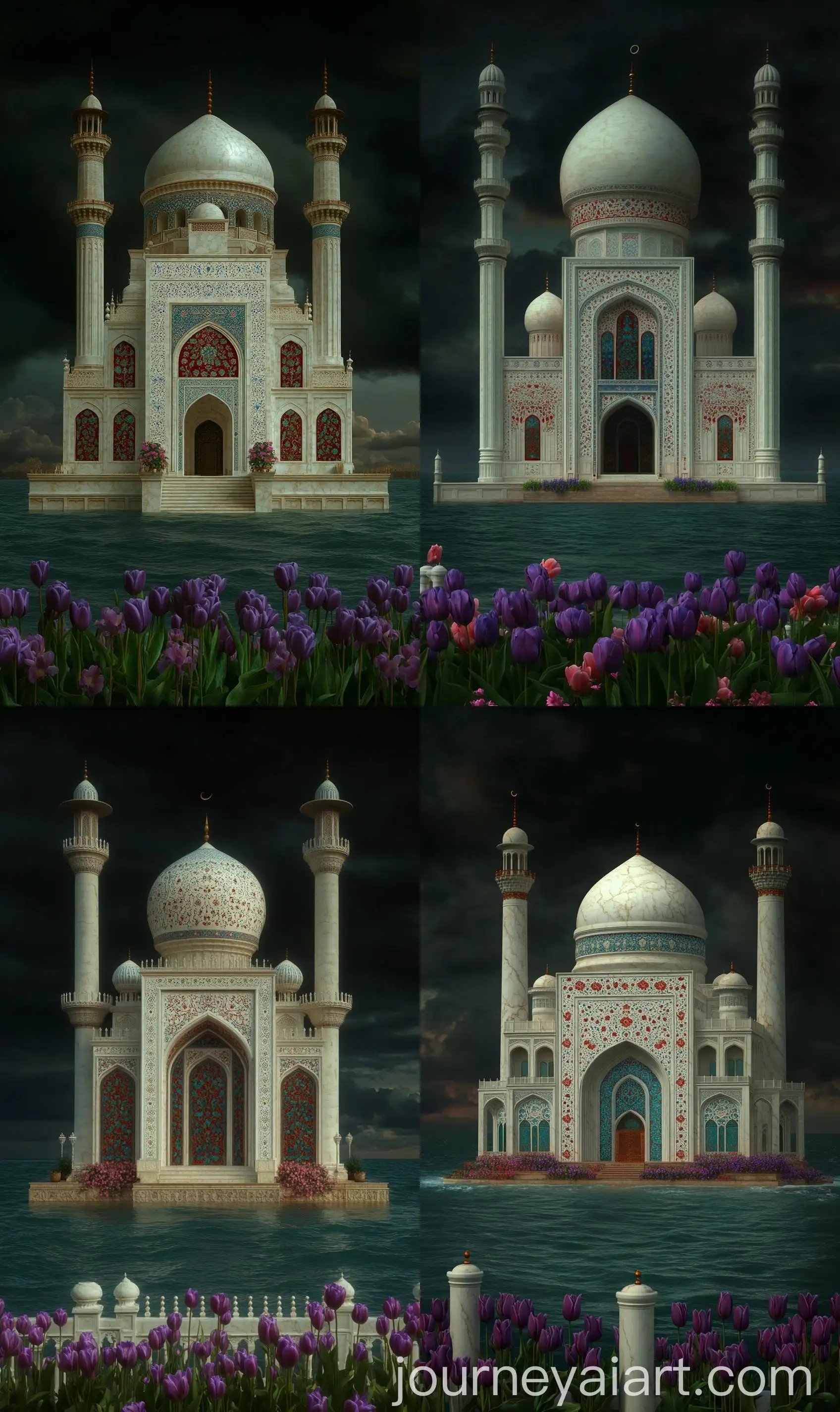 Grand-Uzbekistan-Mughal-Mosque-Overlooking-Endless-Ocean