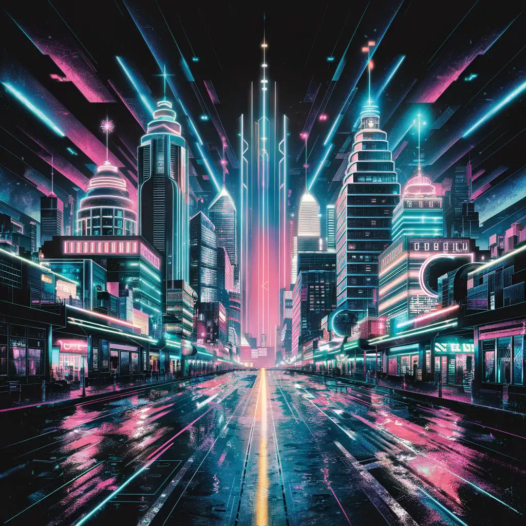 Vibrant-Cityscape-with-Neon-Lights-at-Night