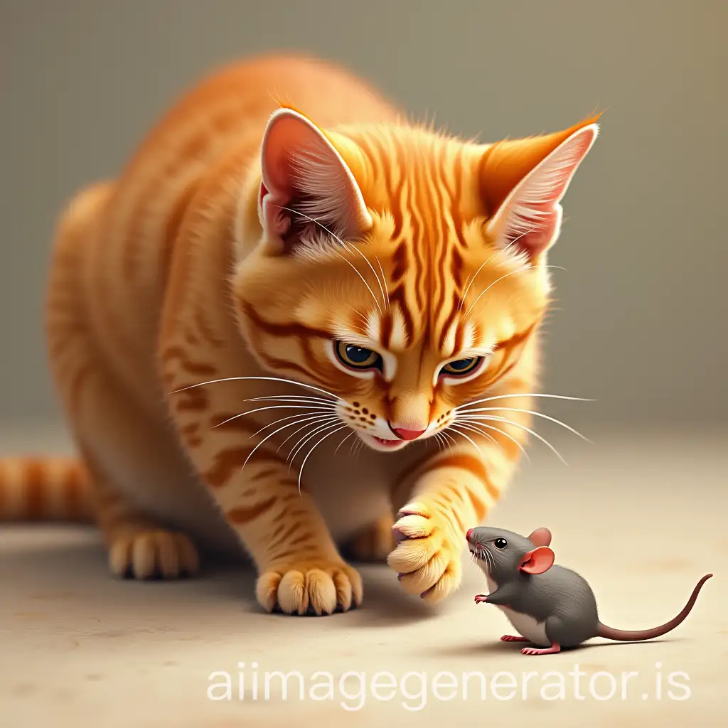 Ginger-Cat-Chasing-a-Mouse-in-a-Cozy-Home-Setting