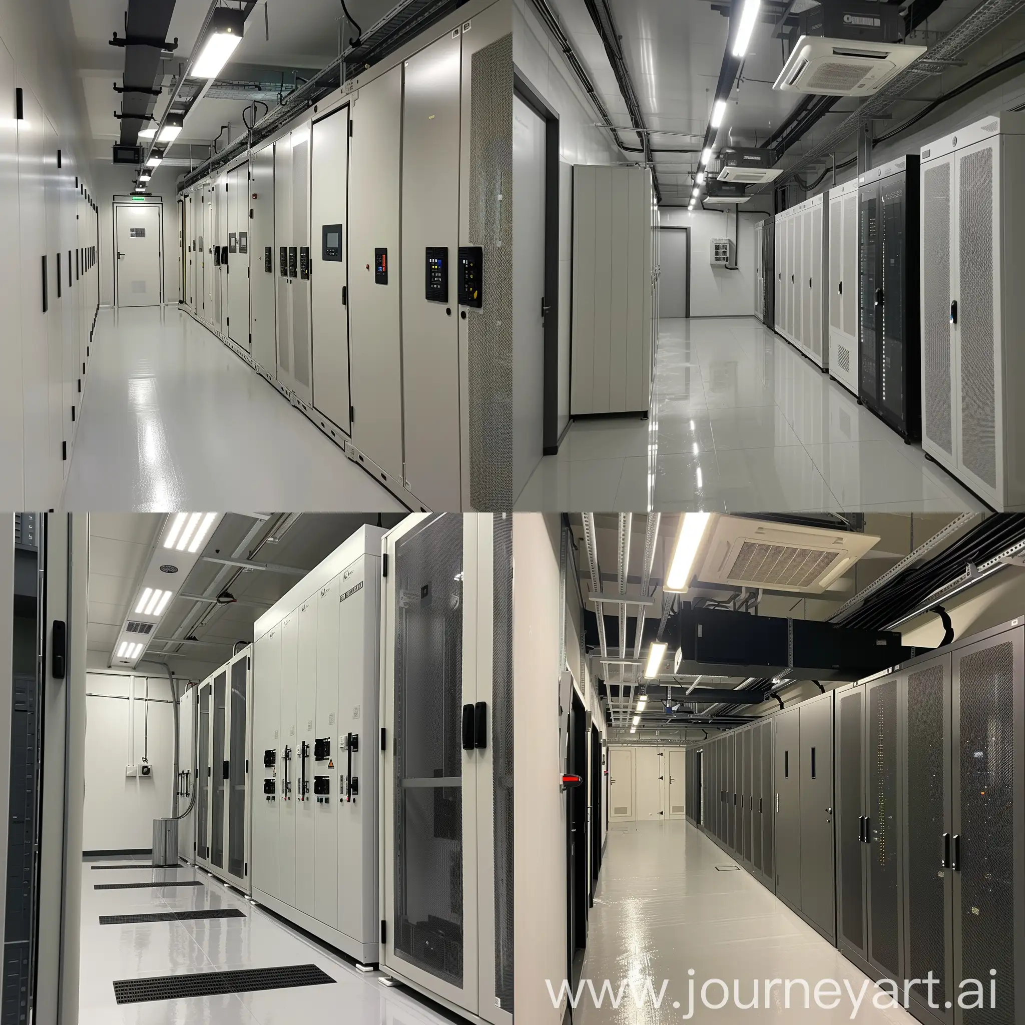 Data-Processing-Center-with-Telecommunication-Cabinets-and-Power-Supply