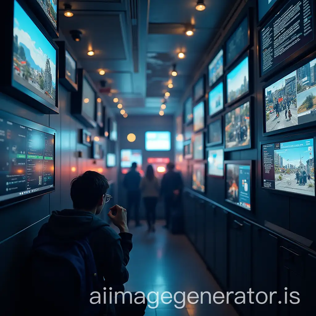 travel through screens