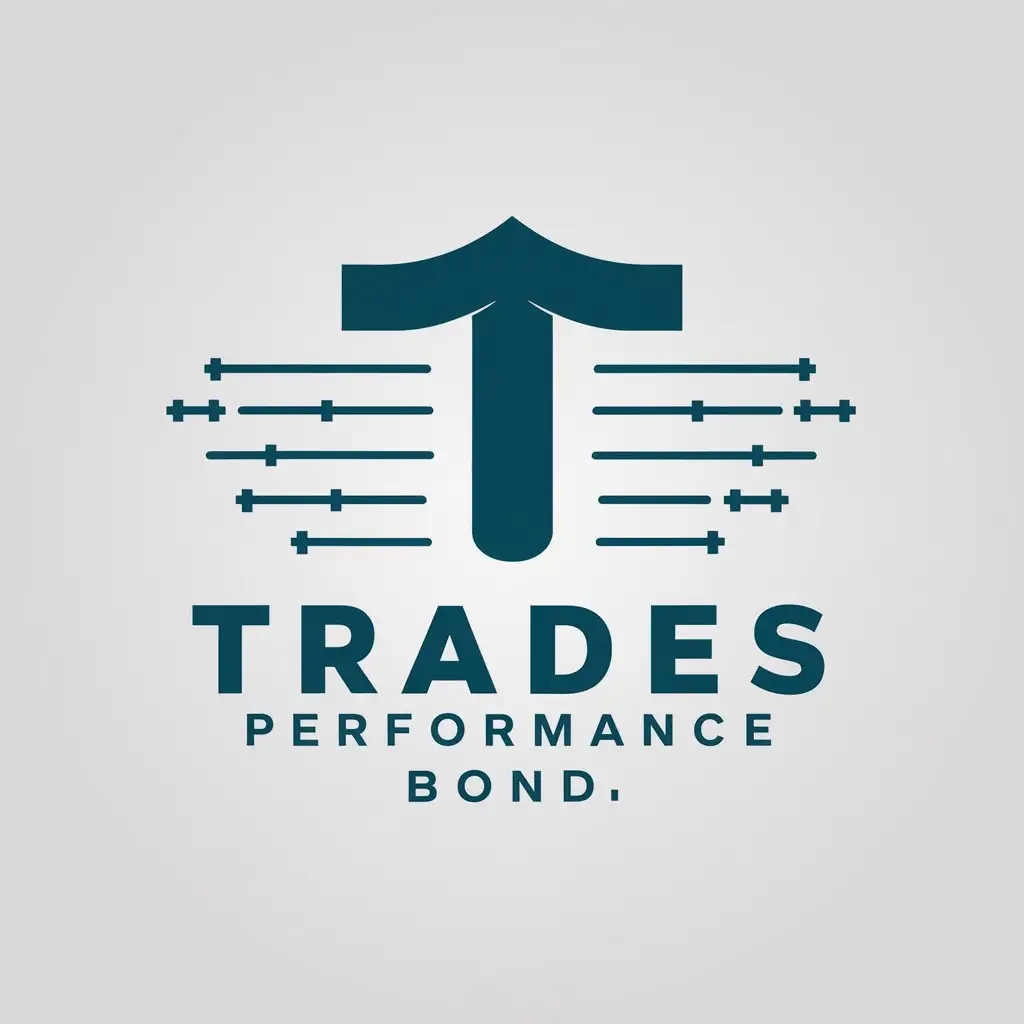 a vector logo design,with the text "Trades Performance Bond", main symbol:T PB,Moderate,be used in Finance industry,clear background