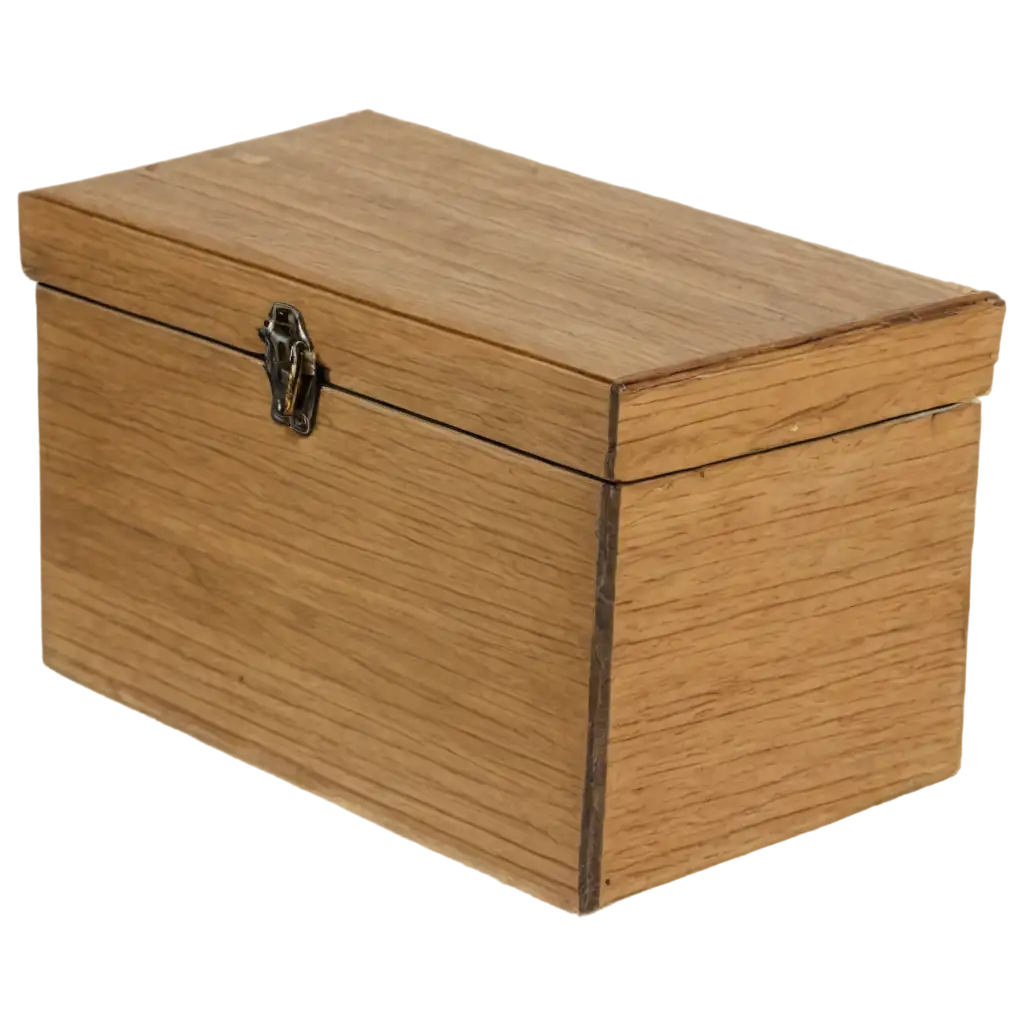 Wooden-Box-at-an-Angle-PNG-HighQuality-Transparent-Image-for-Versatile-Use