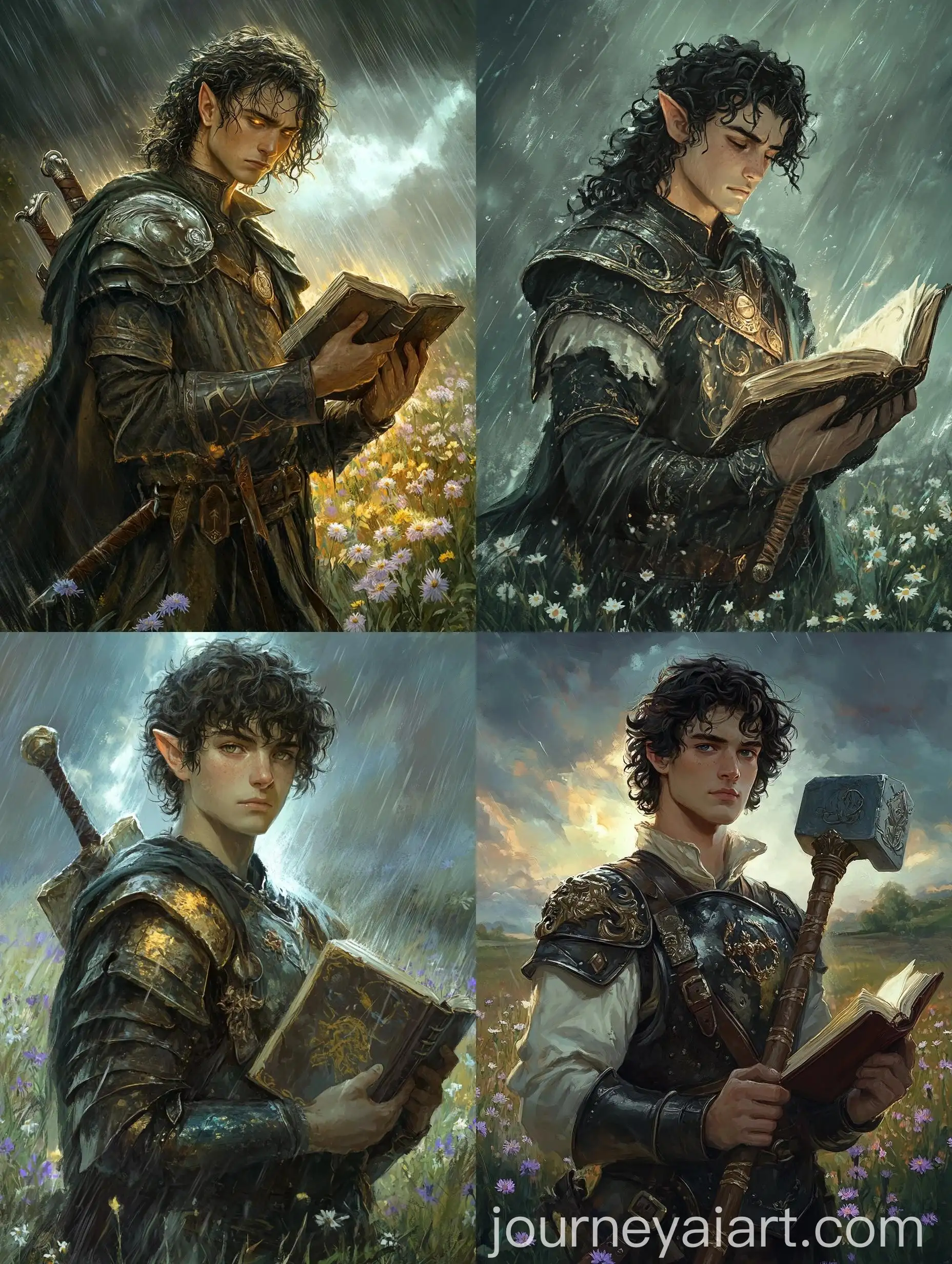 Young-Elf-Paladin-in-Divine-Armor-Amidst-Cornflowers