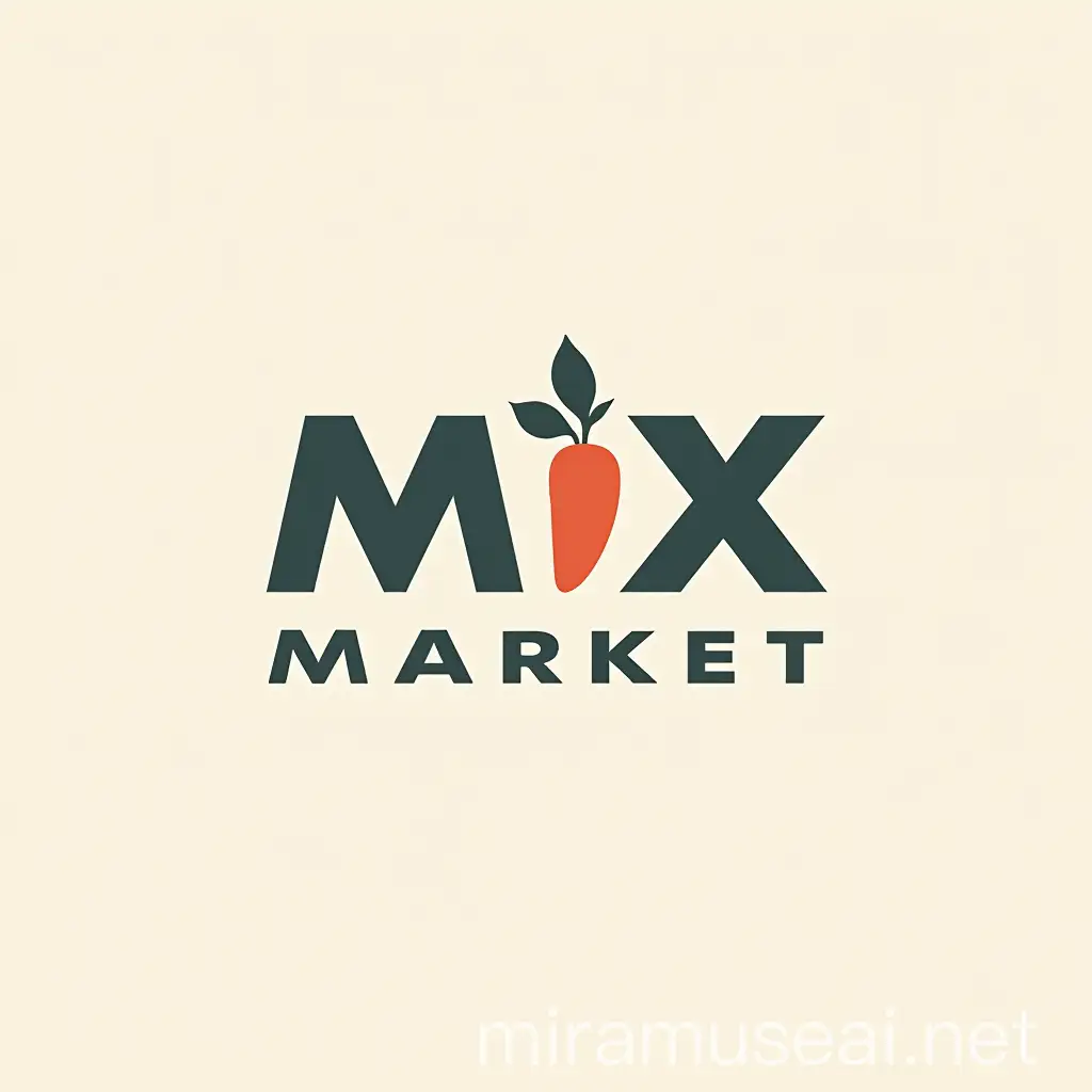 creat a logo for a company named : mix market