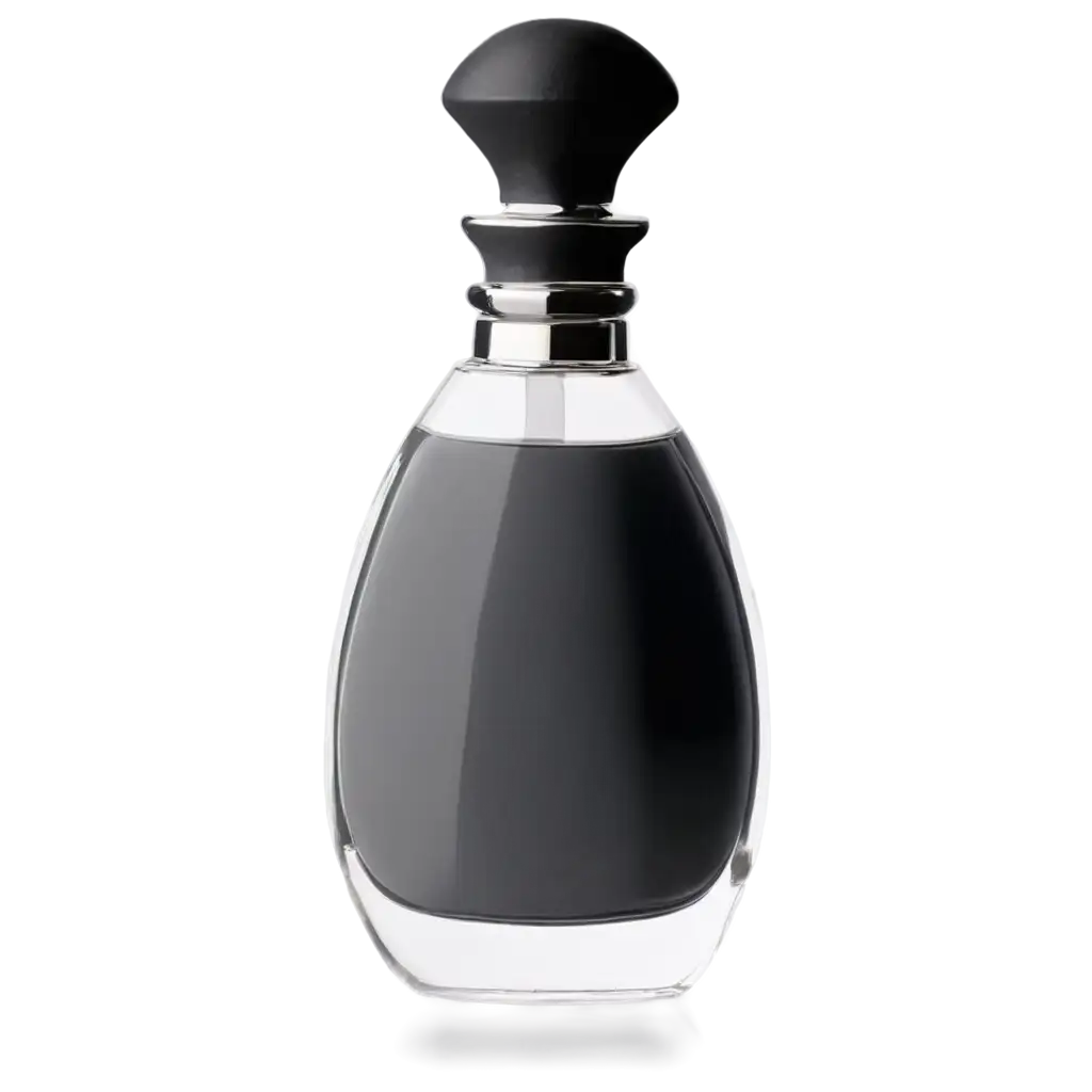 Black-and-Grey-Color-Perfume-Bottle-PNG-Image-HighQuality-Transparent-Design-for-Creative-Use