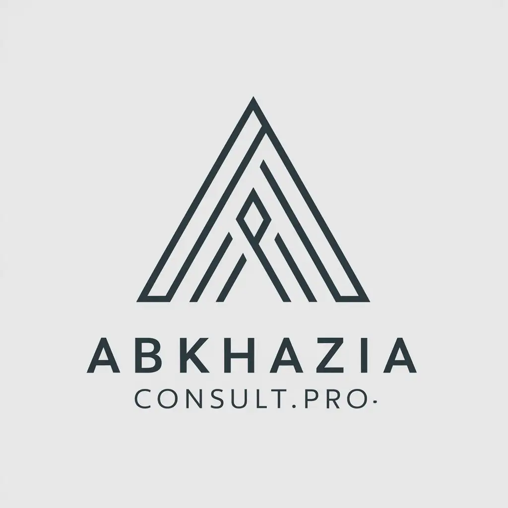 a vector logo design,with the text "AbkhazConsultPro", main symbol:Abkhazia,Moderate,be used in Finance industry,clear background