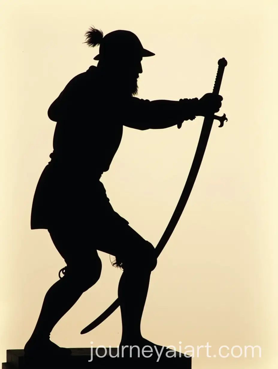 Renaissance-Era-Sabre-Silhouette-with-Intricate-Details