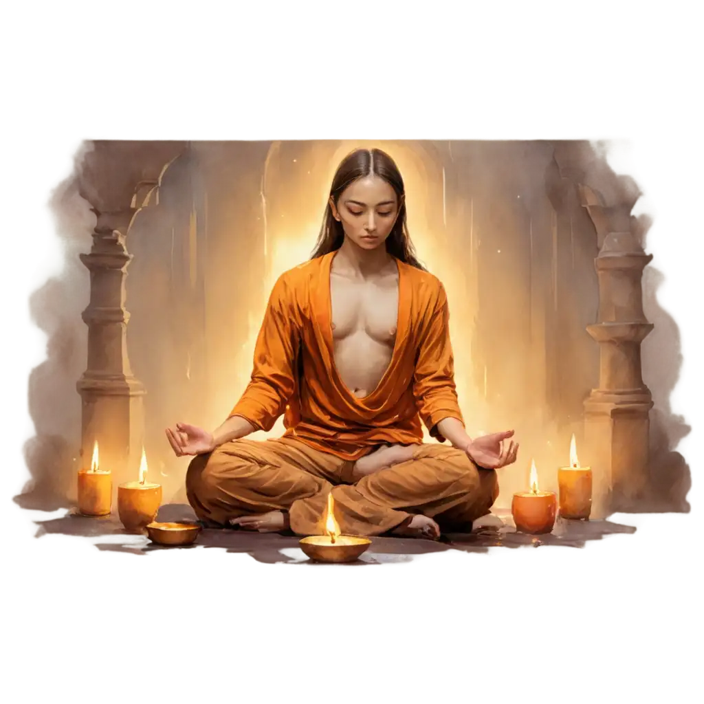 Serene-Spiritual-Meditation-Scene-PNG-Divine-Presence-in-Soft-Golden-LightPNG-Image-Usage-Scenarios