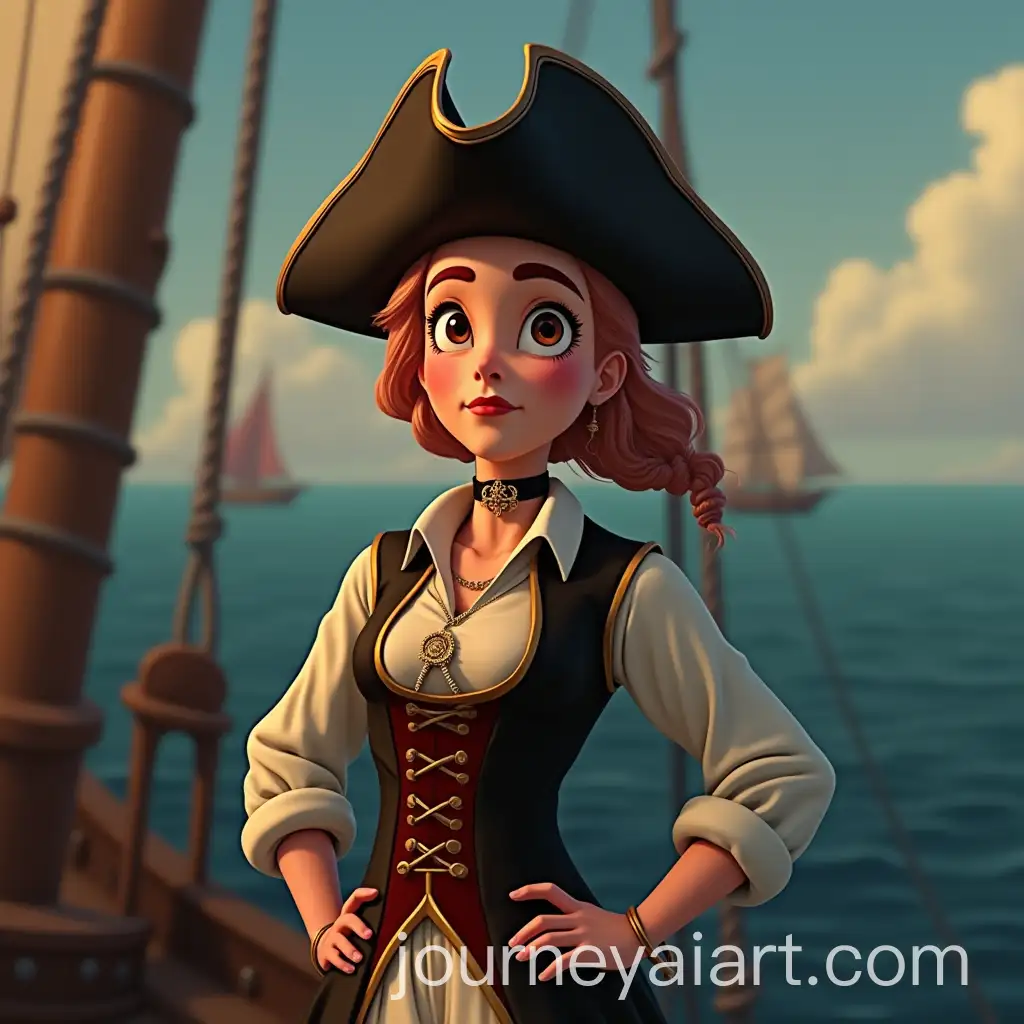 Jeanne-de-Clisson-as-a-Pirate-on-the-Ship-My-Revenge