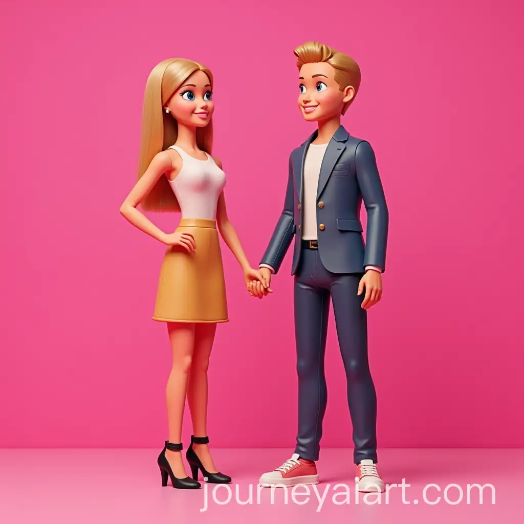 Anthropomorphic-Barbie-and-Ken-Dolls-in-a-Realistic-Studio-Photoshoot