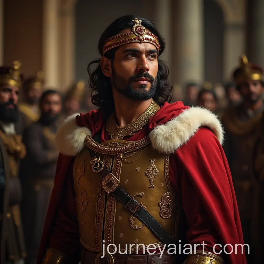 Handsome-Indian-King-in-Medieval-General-Meeting
