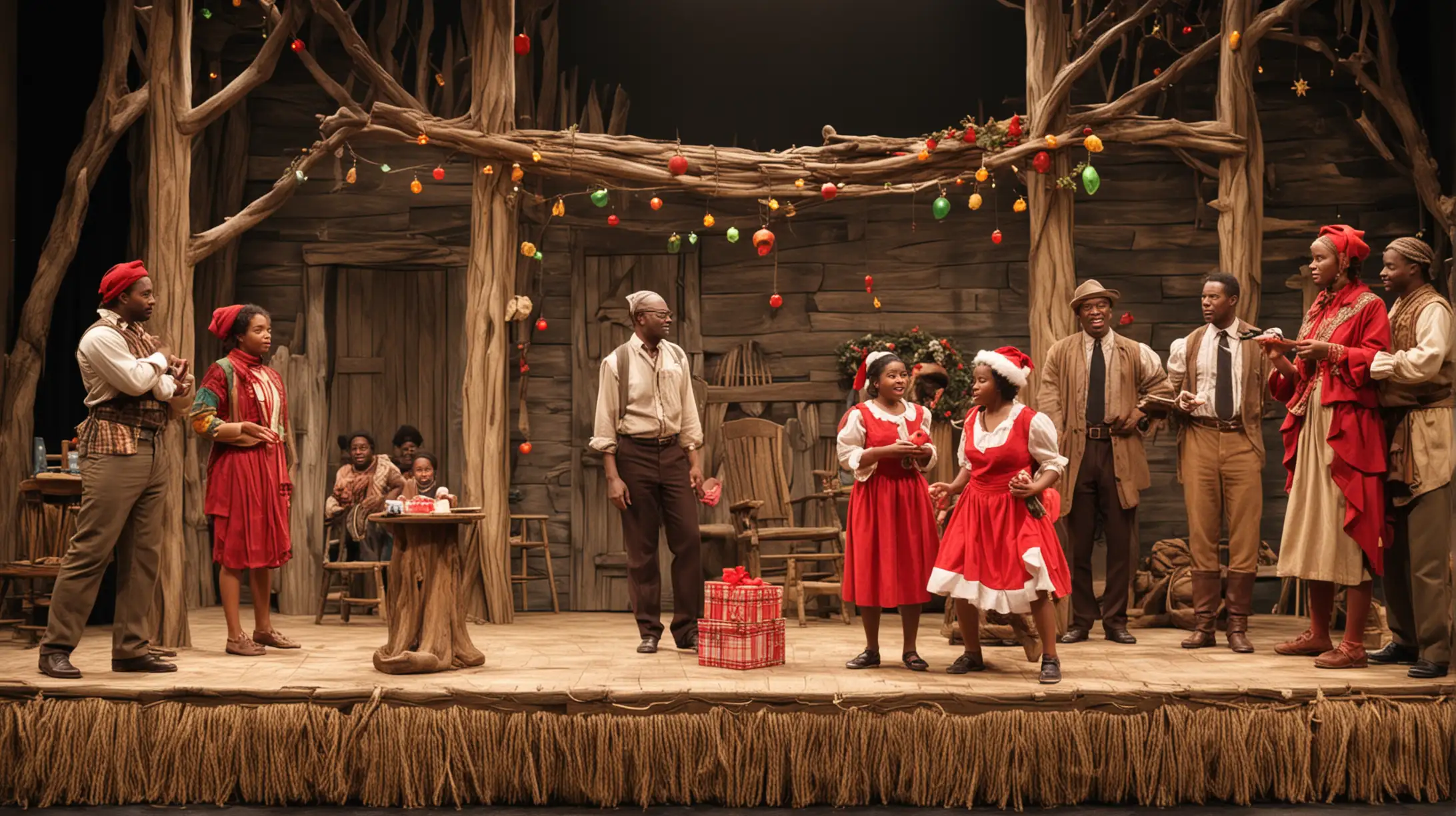 Christmas Play with African Americans