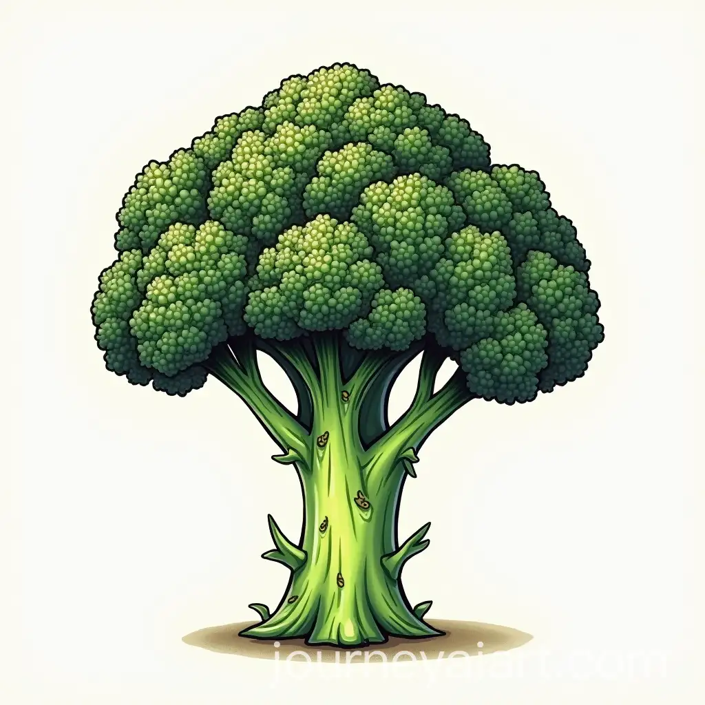 Marijuana-Flower-Bud-Broccoli-Tattoo-Design