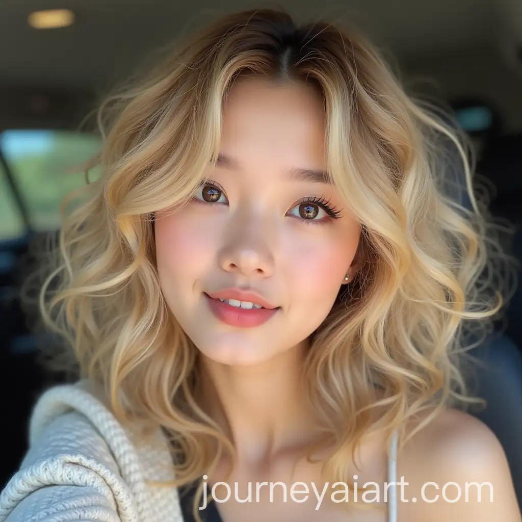 Beautiful-Korean-Girl-with-Blonde-Curly-Hair-and-Black-Eyes