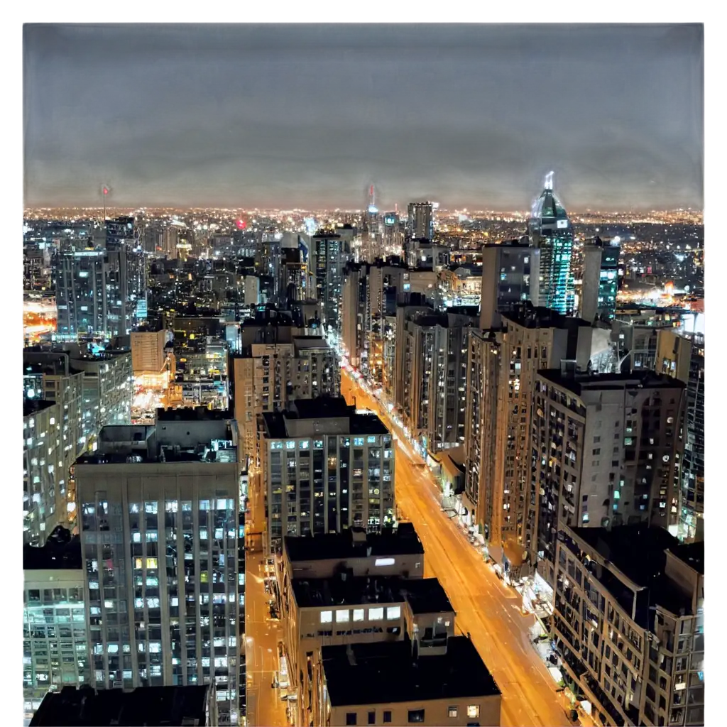 Stunning-Nighttime-Cityscape-PNG-A-Captivating-View-from-a-Rooftop