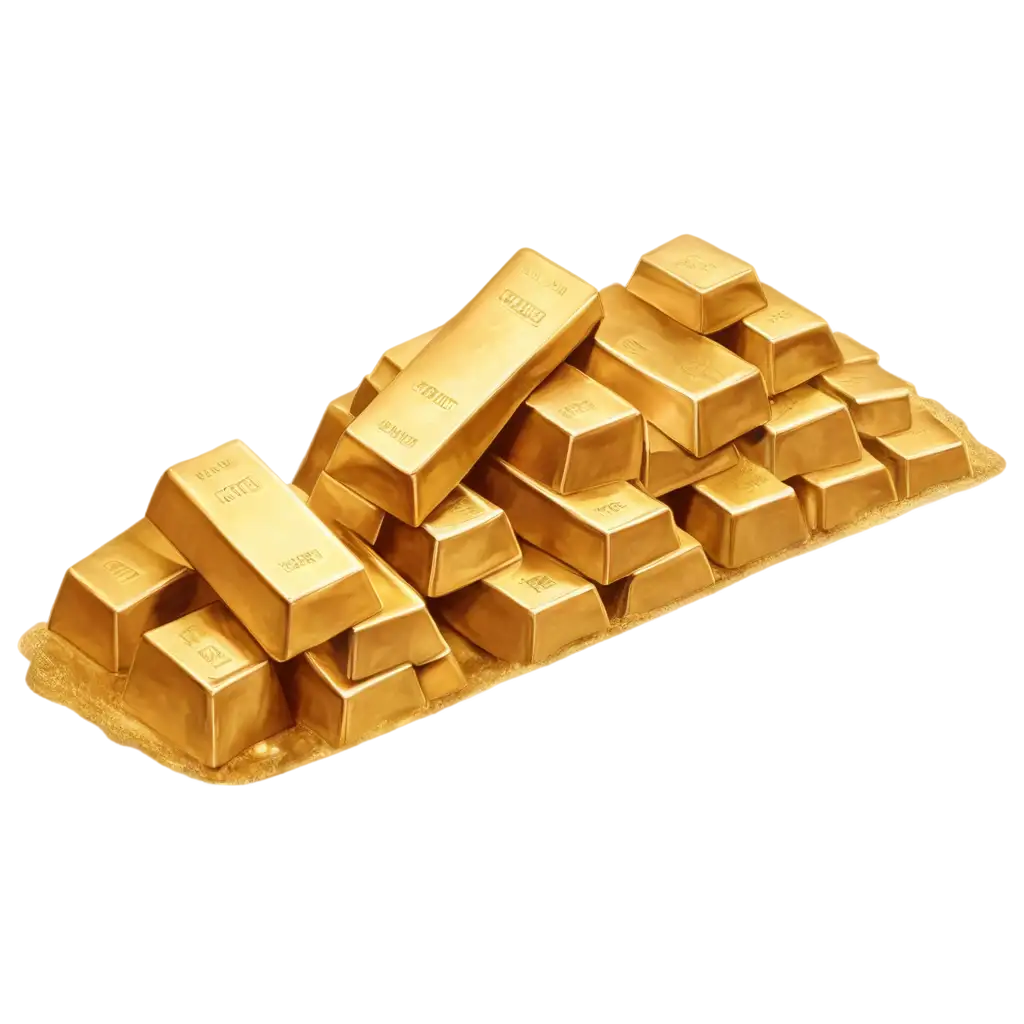 Mountain-of-Gold-Bar-PNG-Image-Capturing-Wealth-and-Luxury