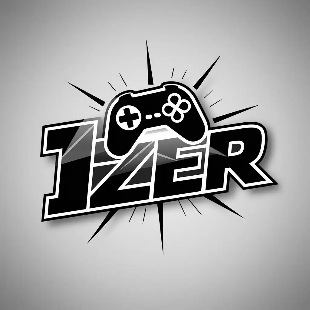 LOGO Design for 1zer Modern Gaming Symbol with Clear Background