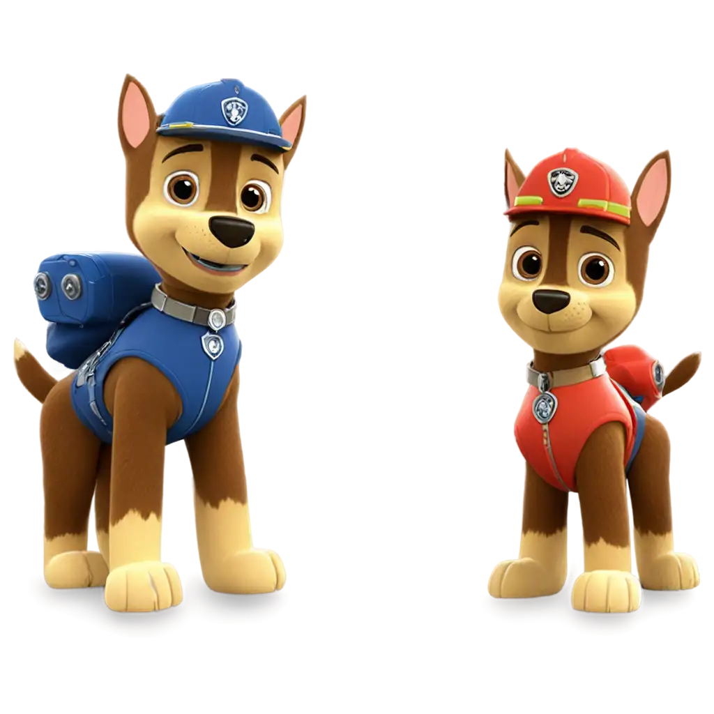 PNG-Image-of-Paw-Patrol-Chase-and-Marshall-Creative-AI-Art-Prompt