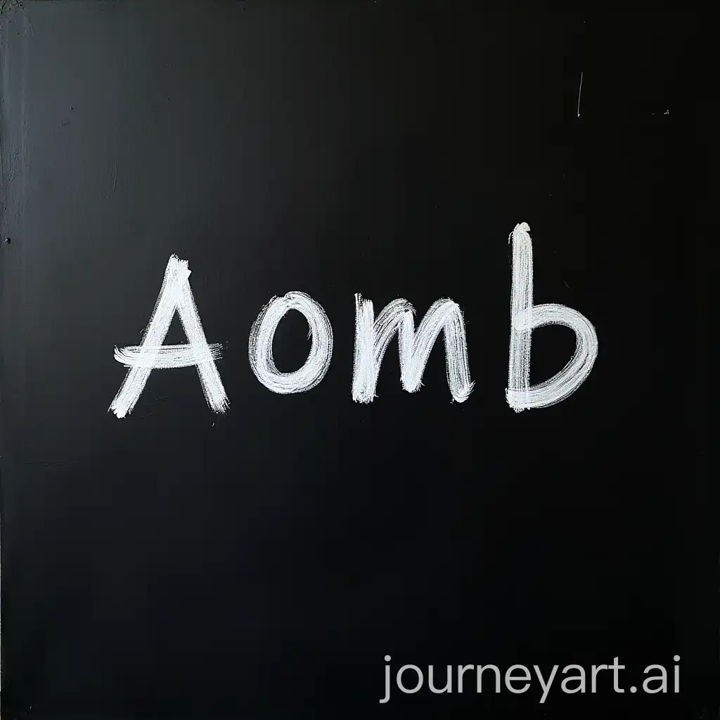 The-Mysterious-Aomb-Written-in-White-Chalk-on-a-Blackboard