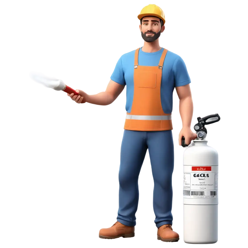 Realistic-PNG-Illustration-of-a-Man-Working-with-a-Gas-Cylinder