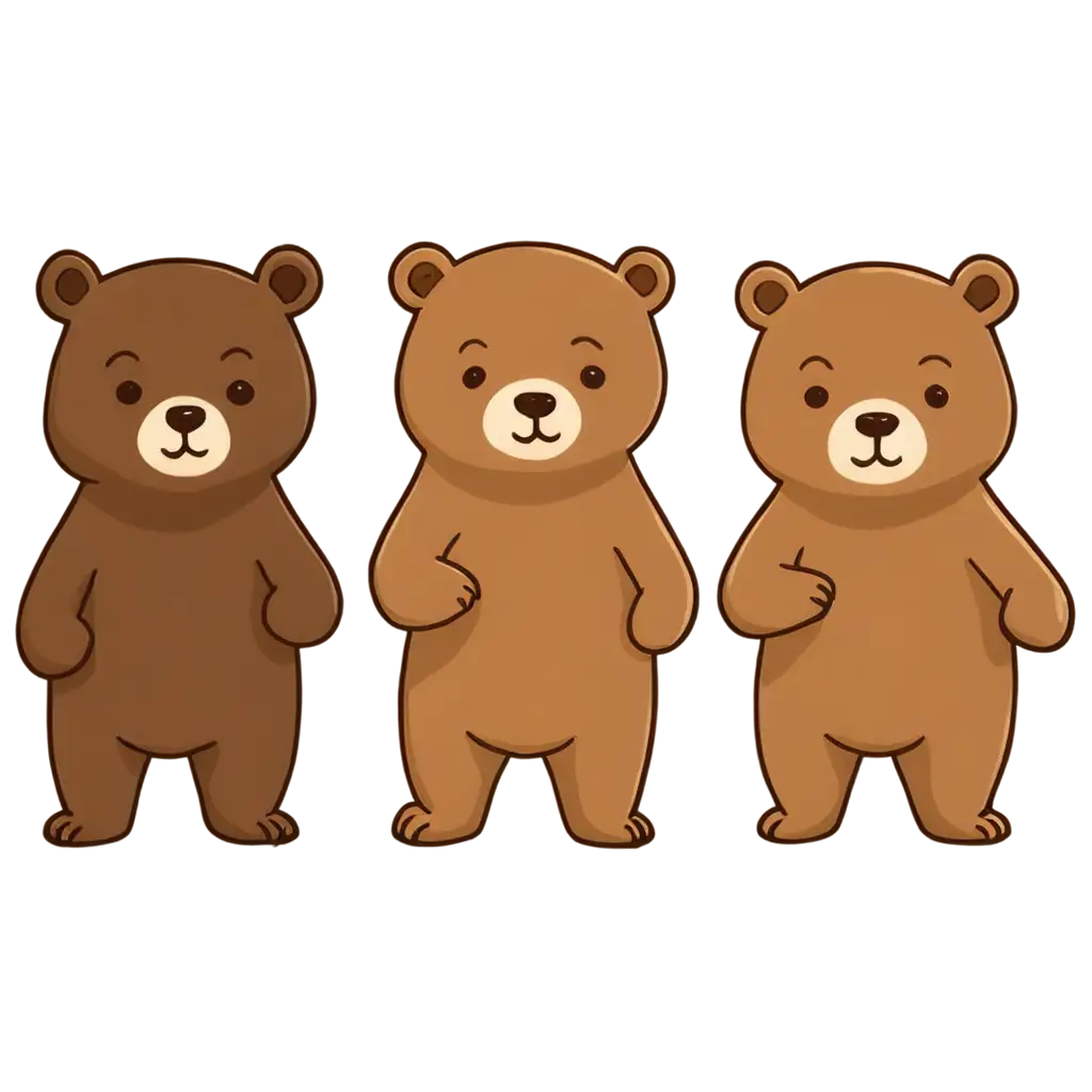 transparent png only sketch in white doodly style, only white outlines, cute, perfect for instagram sticker of:  cute bears