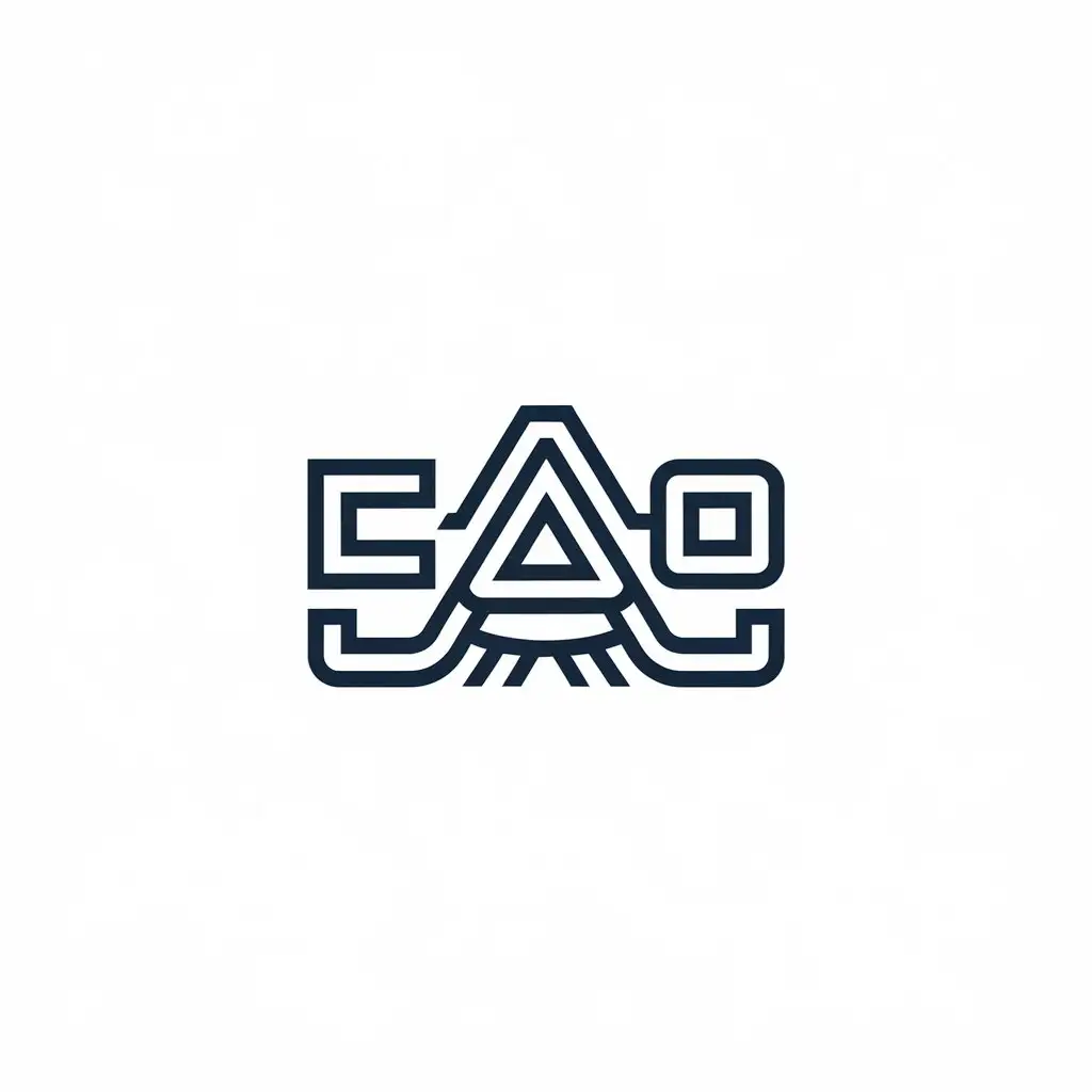 LOGO Design for EAO Complex Vector Symbol for Retail Industry with Clear Background