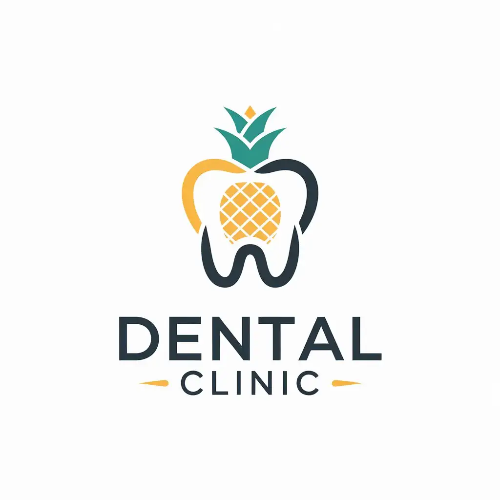 LOGO-Design-for-Dental-Clinic-Minimalistic-Tooth-Pineapple-Symbol-with-Clear-Background