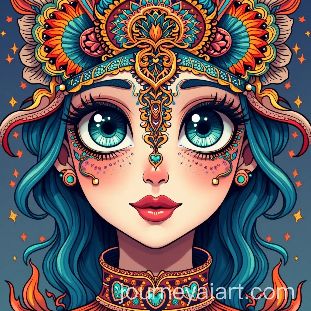 Mandala-Art-on-Human-Face